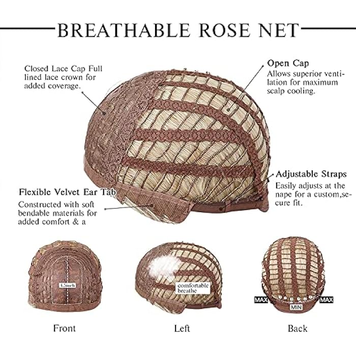 DILLARDS Emmor Women's Heat Resistant Synthetic Fiber Brown Highlight Natural Looking Body Wave Bob Wig With Bangs (Black) - Image 4